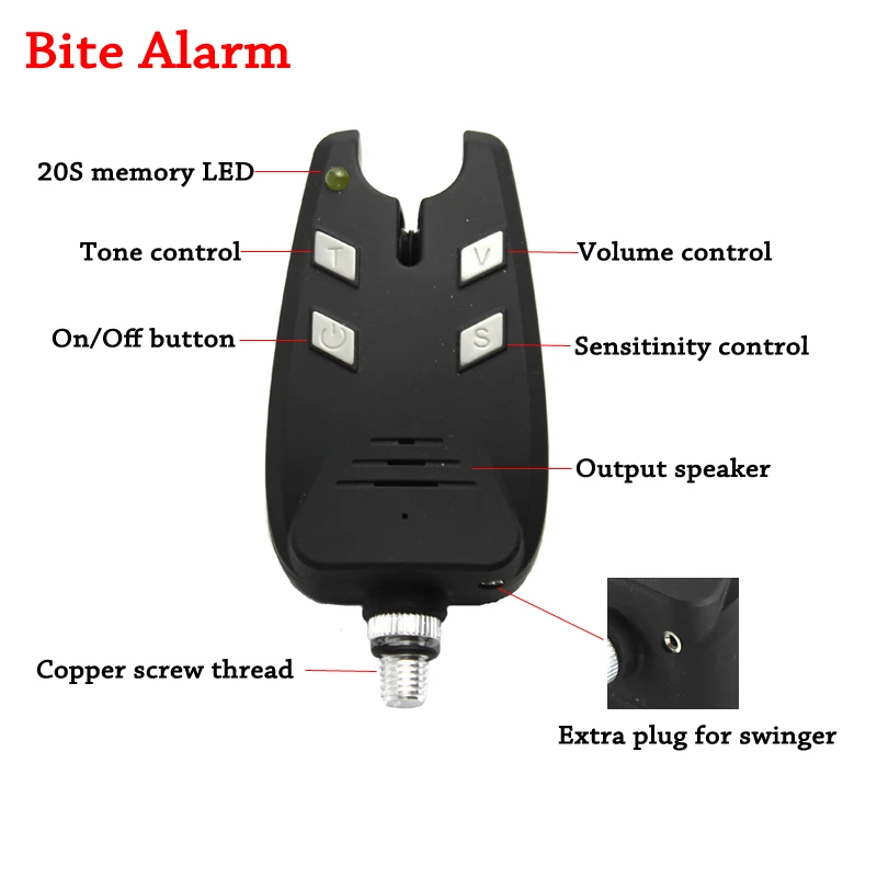 JSFUN 3PCS Carp Fishing Alarm  - Bite Indicator ulasan dan harga