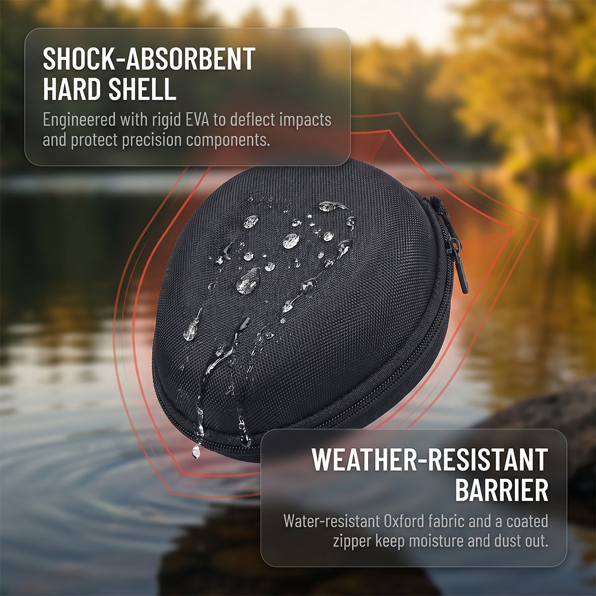 Hard Shell Fishing Reel Protec - Fish Finder Case ulasan dan harga