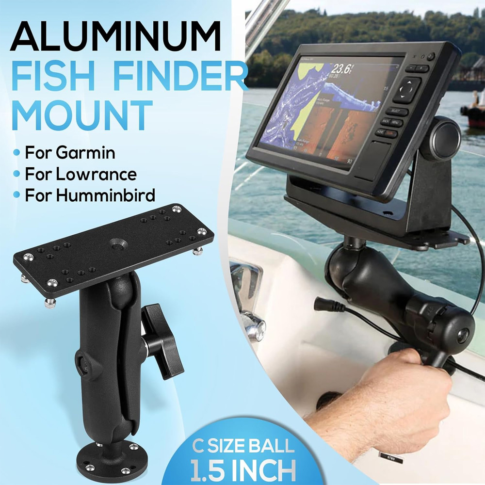 Aluminum Fish Finder Mount wit - Fish Finder ulasan dan harga