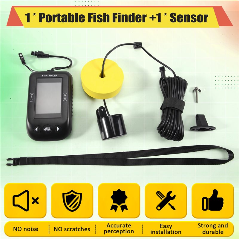 ABKV-Portable Fish Finder Wate - Fish Finder Transducer ulasan dan harga