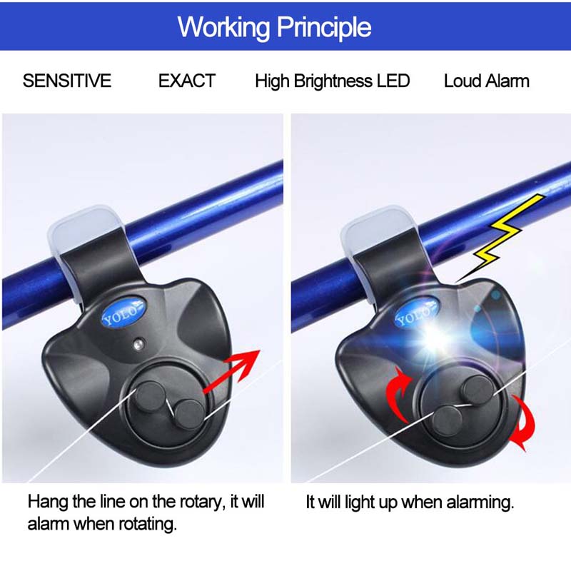 Fishing Rod Bite Alarm LED Ind - Bite Alarm ulasan dan harga