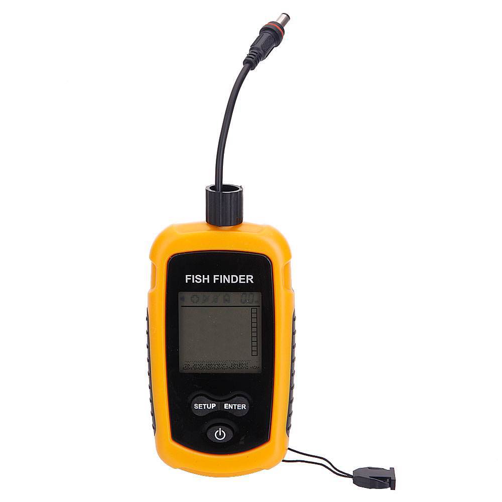 Alarm 100M Portable Sonar Fish - Fish Finder Transducer ulasan dan harga