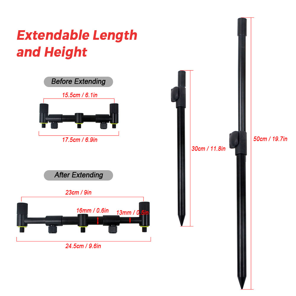 Coonor Fishing Pole Holder Ext - Bite Indicator ulasan dan harga